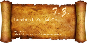 Terebesi Zoltán névjegykártya